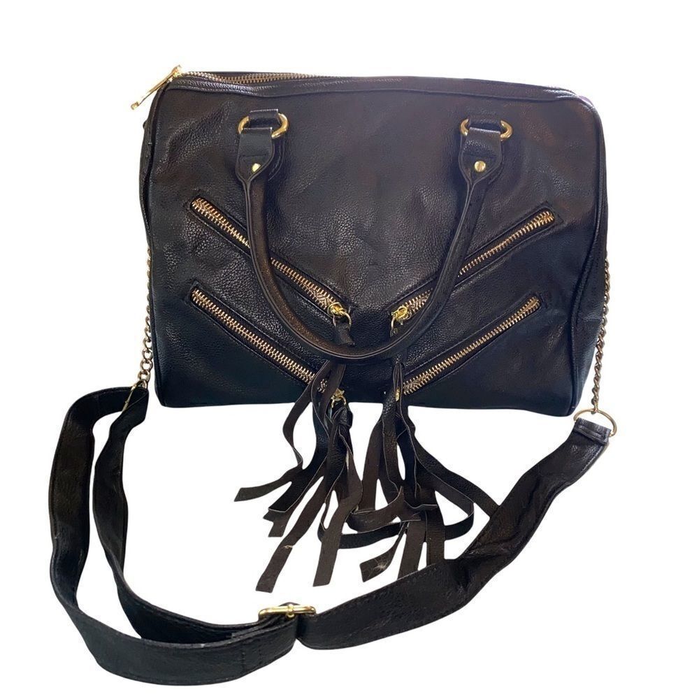 Steve Madden Fringe Zipper Bag